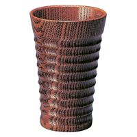 尾崎商店 木製一口カップ 千筋 拭漆 2796 1セット(10個)（直送品）