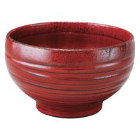 尾崎商店 木製汁椀ロクロ布張 根来 3232 1セット(5個)（直送品）