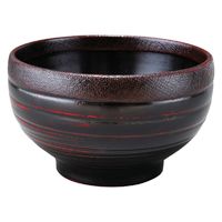 尾崎商店 木製4.5丼椀 ロクロ布張 曙 2511 1セット(5個)（直送品）