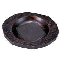 尾崎商店 木製 5.5銘々皿 布張古代塗 1424 1セット(5個)（直送品）