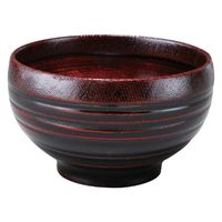 尾崎商店 木製汁椀 ロクロ布張 曙 3233 1セット(5個)（直送品）
