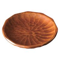 尾崎商店 木製 4.5銘々皿 ツキ彫 3062 1セット(5個)（直送品）