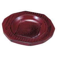 尾崎商店 木製 5.5銘々皿 布張根来 1425 1セット(5個)（直送品）