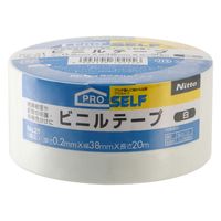 【ビニールテープ】 ビニルテープ No.21 白 幅38mm×長さ20m J3415 ニトムズ 1セット（5巻入）