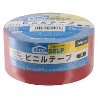 【ビニールテープ】 ビニルテープ No.21 赤 幅38mm×長さ20m J3411 ニトムズ 1セット（10巻入）