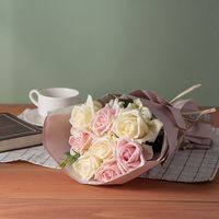 アデリー ホシファーム　フリルブーケ　ホワイトピンク　８本＆ホテルオークラ　プチケーキ４個 FMX-14B 1箱（直送品）