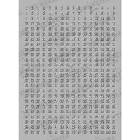 ツメキラ カラーチャートナンバーシール　白黒　１～１００ 122852 1個（直送品）