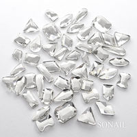 ＳＯＮＡＩＬ ガラスストーン　フラワー　ナイトスカイ　ミックス　クリスタル　127317 1個（直送品）