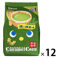 キャラメルコーン 濃い抹茶味 12袋 東ハト スナック菓子