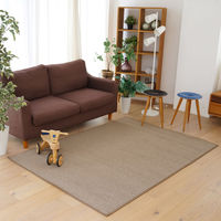 スミノエ コンシェルジュ オーダーラグ バンジュール 1300×1550mm ライトブラウン AS-BJ106-LBR130155 1枚（直送品）