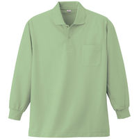 小倉屋 383 長袖ポロシャツ/アースグリーン-6L 383-33-6L 1枚（直送品）