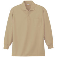 小倉屋 383 長袖ポロシャツ/ベージュ-SS 383-50-SS 1枚（直送品）