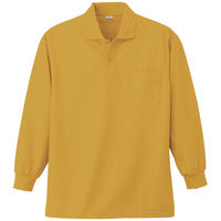 小倉屋 383 長袖ポロシャツ/マスタード-6L 383-73-6L 1枚（直送品）