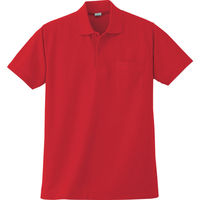 小倉屋 272 半袖ポロシャツ/レッド-M 272-10-M 1枚（直送品）