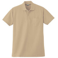 小倉屋 272 半袖ポロシャツ/ベージュ-LL 272-50-LL 1枚（直送品）