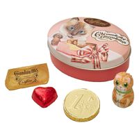 〈カファレル〉ねこのオーバル缶 1箱 三越伊勢丹 紙袋付 手土産 ギフト チョコレート バレンタイン ホワイトデー