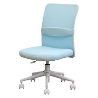 ネットフォース CLR クロレチェア 肘なし オフィスチェア 学習椅子 ライトブルー CLR-1-AW-LBL 1脚（直送品）