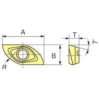 MOLDINO カッタ用インサート ZCET150SE JP4120 1セット(10PC)（直送品）