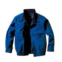 エアセンサー フルハーネス対応綿100%長袖ジャンパー ブルー ファンバッテリーセット 5L 258631-10-5L-KS100 1SET（直送品）