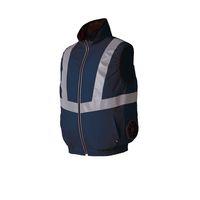 クロダルマ エアセンサー 反射テープ付ベスト ネイビー ファンバッテリーセット LL 26884-11-LL-KS100 1SET（直送品）