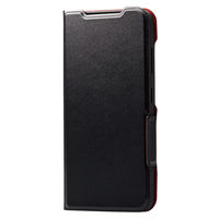Galaxy S23 ケース ソフトレザー 手帳型 衝撃吸収 超軽量 ブラック PM-G231PLFUBK エレコム 1個（直送品）