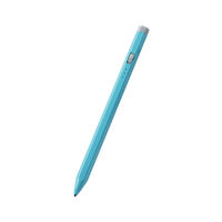 タッチペン スタイラスペン 充電式 ペン先1.5mm スリム 六角鉛筆型 ブルー P-TPACSTEN01BU エレコム 1個（直送品）