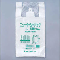 福助工業 ニューイージーバッグ L 半透明 100枚入り 0472654 1ケース(100枚×10)（直送品）