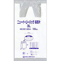 福助工業 ニューイージーバッグ長舌片 3L 100枚入り 0473049 1ケース(100枚×10)（直送品）