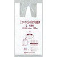 福助工業 ニューイージーバッグ長舌片 L 半透明 100枚入り 0473091 1ケース(100枚×10)（直送品）