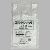 福助工業 スリムイージーバッグ　Ｌ　半透明　100枚入り 0473286 1ケース(100枚×30)（直送品）
