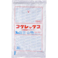福助工業 フクレックス　新　No.１１　紐なし　200枚入り 0502413 1ケース(200枚×80)（直送品）