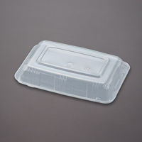 青葉紙業 使い捨て容器　BTー１（蓋）透明内嵌合（600） 272223 1ケース(50枚×12)（直送品）