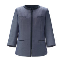 カーシーカシマ FEM COOL TWEED ライトジャケット ネイビー 13号 ESJ889 1着