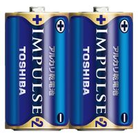 東芝 インパルス アルカリ乾電池 単2 2個パック LR14H 2KP 20パック（直送品）