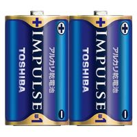 東芝 インパルス アルカリ乾電池 単1 2個パック LR20H 2KP 20パック（直送品）