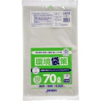 ジャパックス 環境袋策再生ポリ袋70L半透明10P LRH79 1セット(50パック)（直送品）