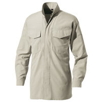 HOOH 立衿シャツ  1361  アイボリー  4L  村上被服  1着（直送品）