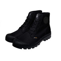 ヤマショウ 撥水ハイカットスニーカー ブラック L YSS-203BK 1足（直送品）