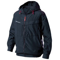 HOOH サイドファン長袖フードジャケット  V8812  ネイビー  M  村上被服  1着（直送品）