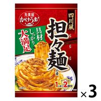 1人前×2回分 かけうま！ 四川風担々麺の素（麺用ソース） 80g×2 3個 丸美屋食品工業