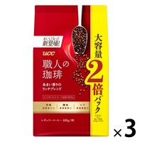 【コーヒー粉】UCC上島珈琲 UCC 職人の珈琲 あまい香りのリッチブレンド 1セット（480g×3袋）