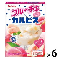 デザートミックス 製菓材料 お菓子作り フルーチェ×カルピス ピーチ 150g 6箱 ハウス食品