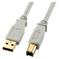 サンワサプライ USB2.0ケーブル（ライトグレー） KU20-HK2