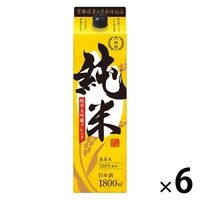 月桂冠 純米 純米大吟醸ブレンド パック　1.8L 1箱（6本入）　日本酒