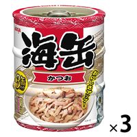 海缶ミニ3P 猫 かつお（60g×3缶）3個 アイシア キャットフード ウェット 缶詰