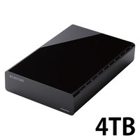 バッファロー 外付けHDD 4TB HD-LE4U3-BB USB3.2（Gen.1）対応 