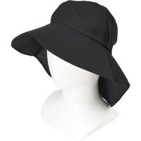 ヤマショウ 婦人ハット首日よけタイプ ブラック YCH-036BK 1個（直送品）