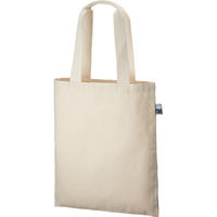 トレードワークス 【4個セット】フェアトレードコットンフラットトート　ナチュラル 23-0577-017（直送品）