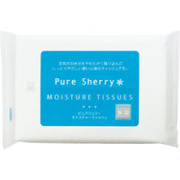 服部 【100袋セット】モイスチャーポケットティッシュ　ピュアシェリー（１０Ｗ） 23-0647-023（直送品）