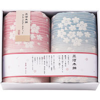 ナカモリ 三河木綿 四重織ガーゼケット2枚セット 23-2815-055 1箱（直送品）